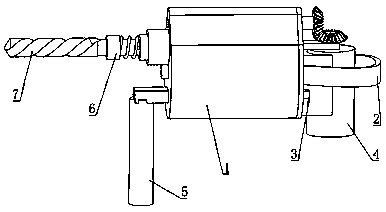 Sliding rod impact-type electric hammer