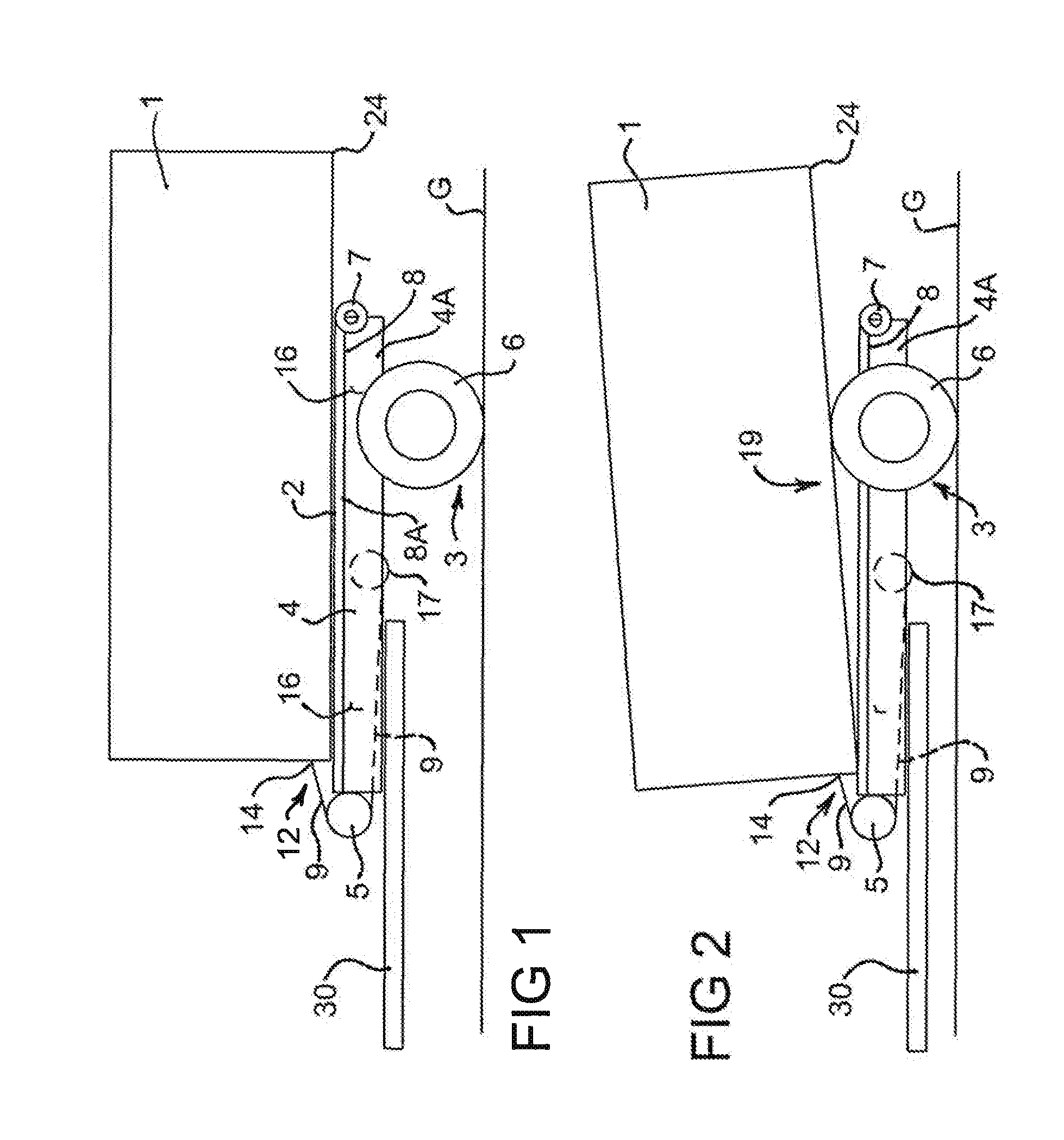 Loading and Unloading Arrangement for a Vehicle