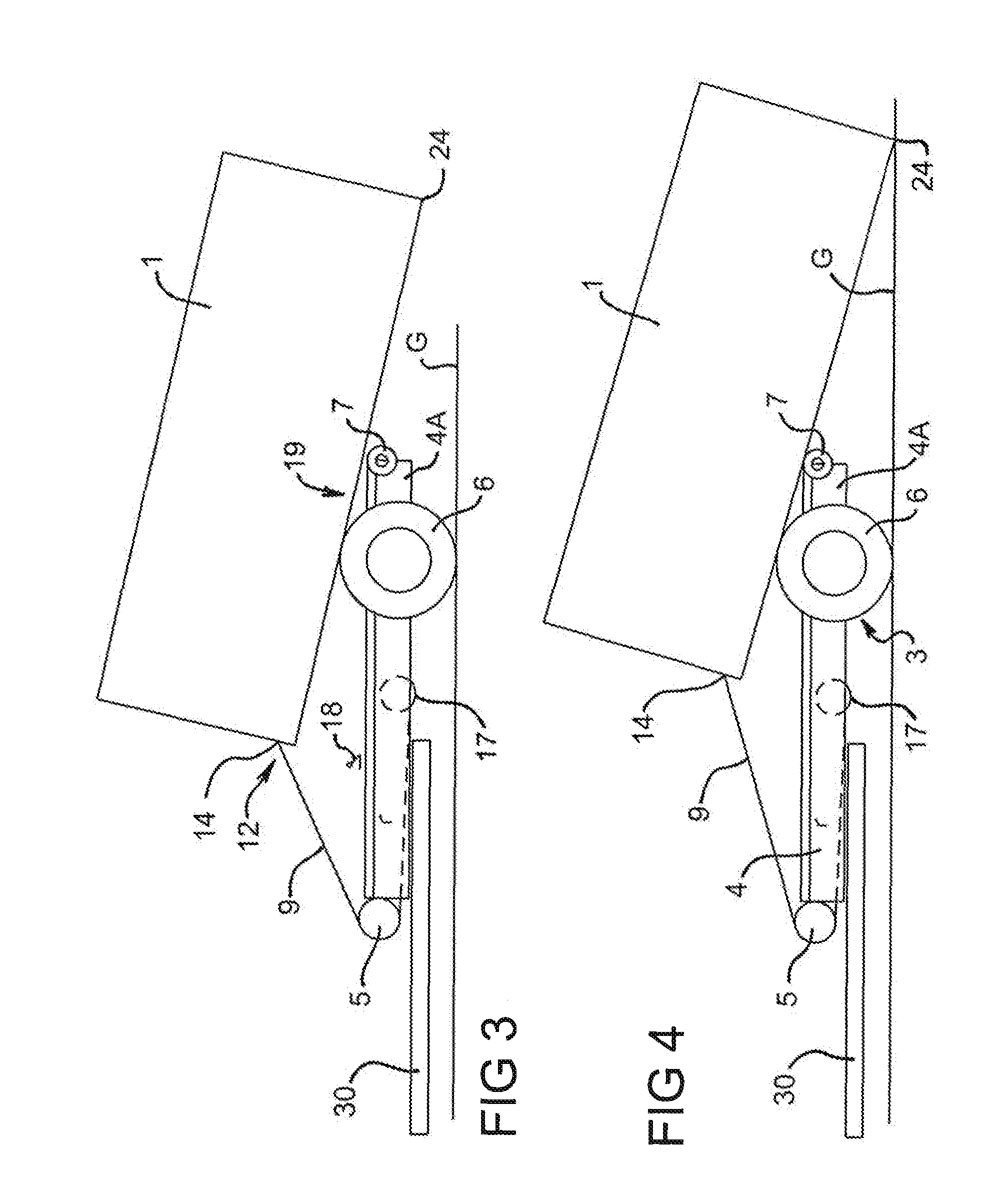 Loading and Unloading Arrangement for a Vehicle