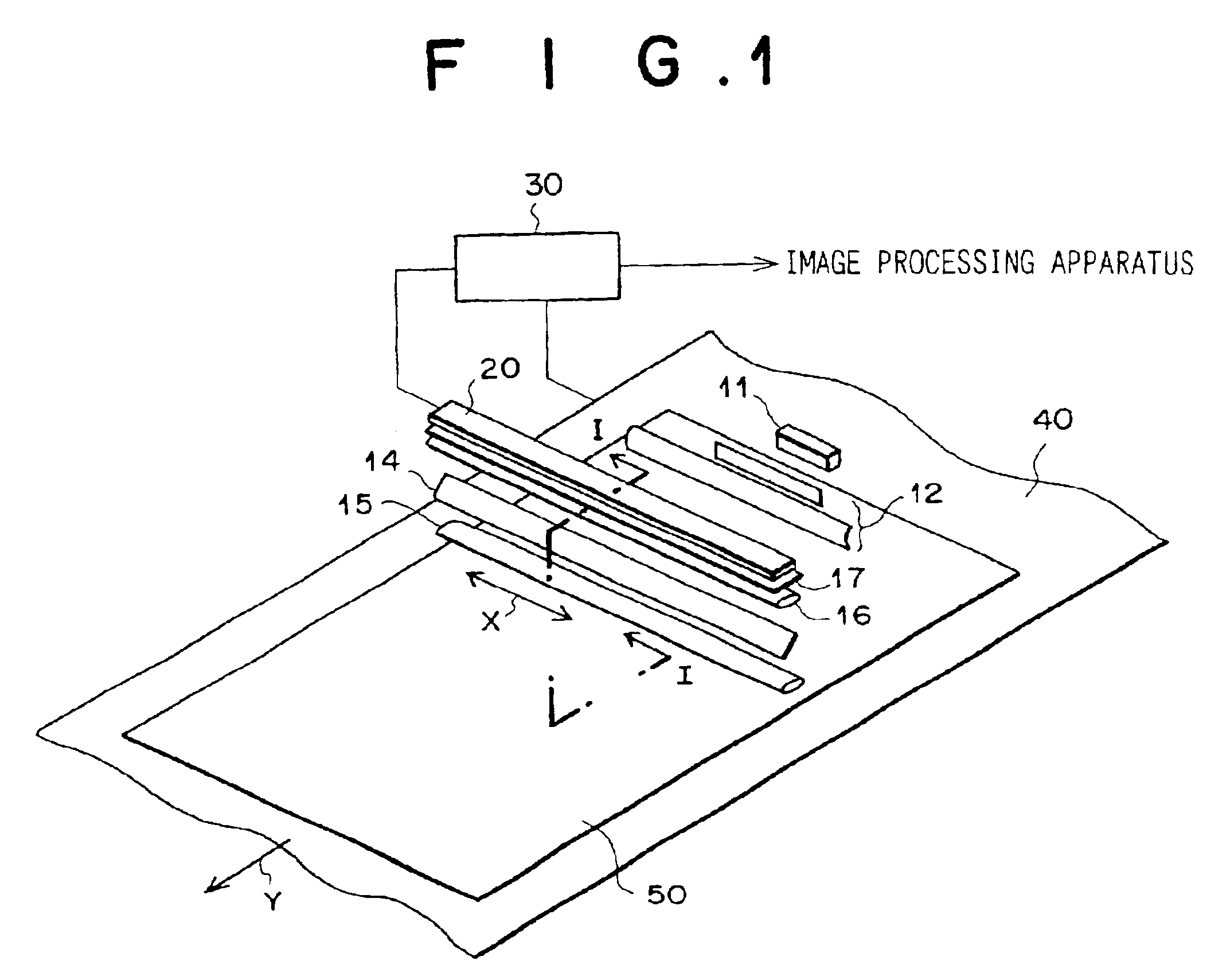 Radiation-image readout apparatus and line sensor to be deployed therein