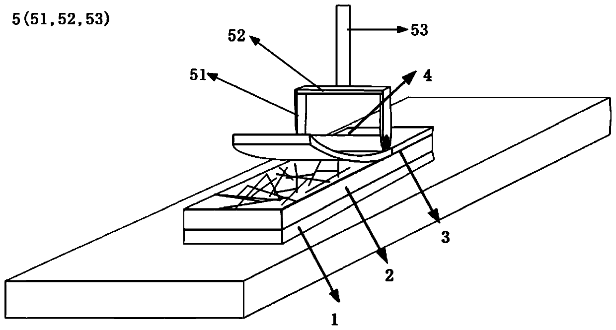 Display unit dismounting device and dismounting method