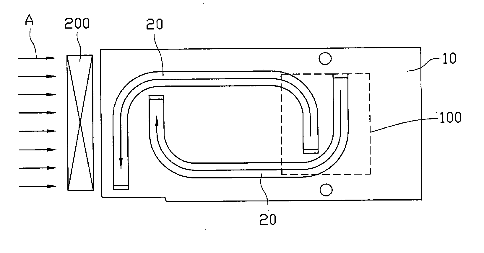 Heat sink with heat pipes