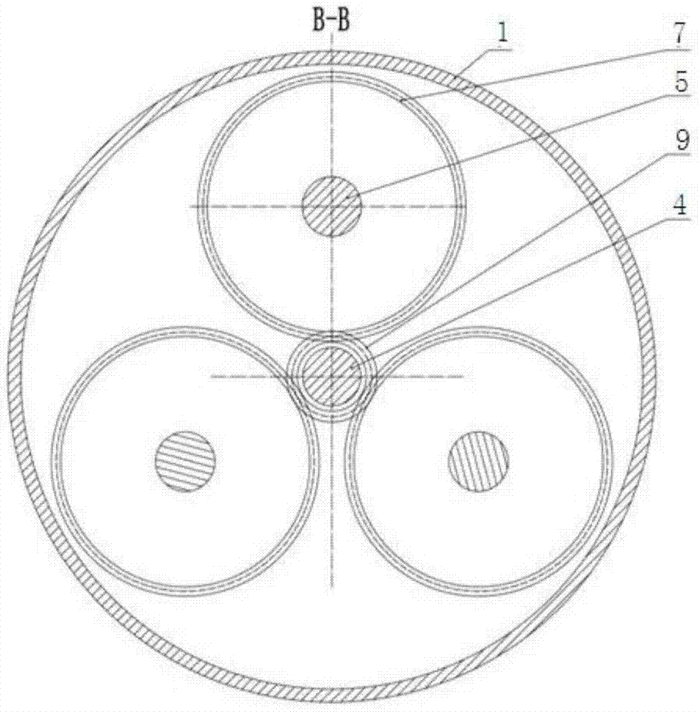 Composite high-order cycloidal planetary transmission device