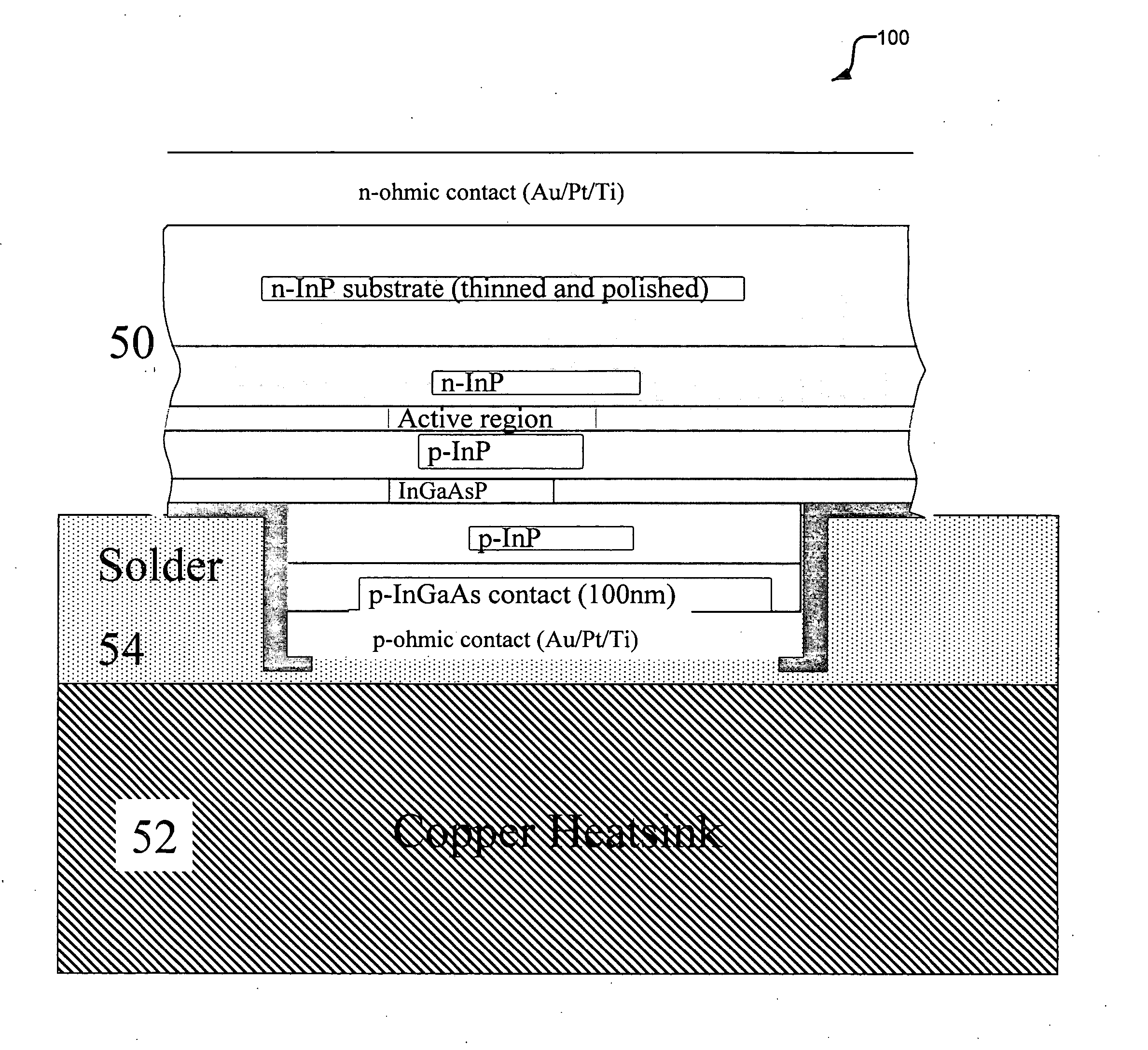High-power infrared semiconductor diode light emitting device