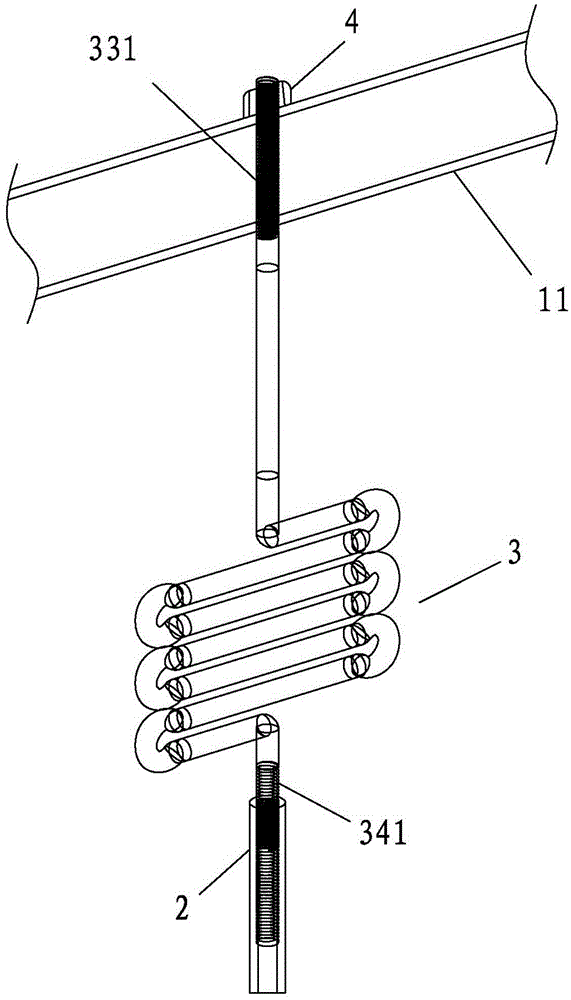 Wet electrostatic precipitator cathode wire weldless connection structure