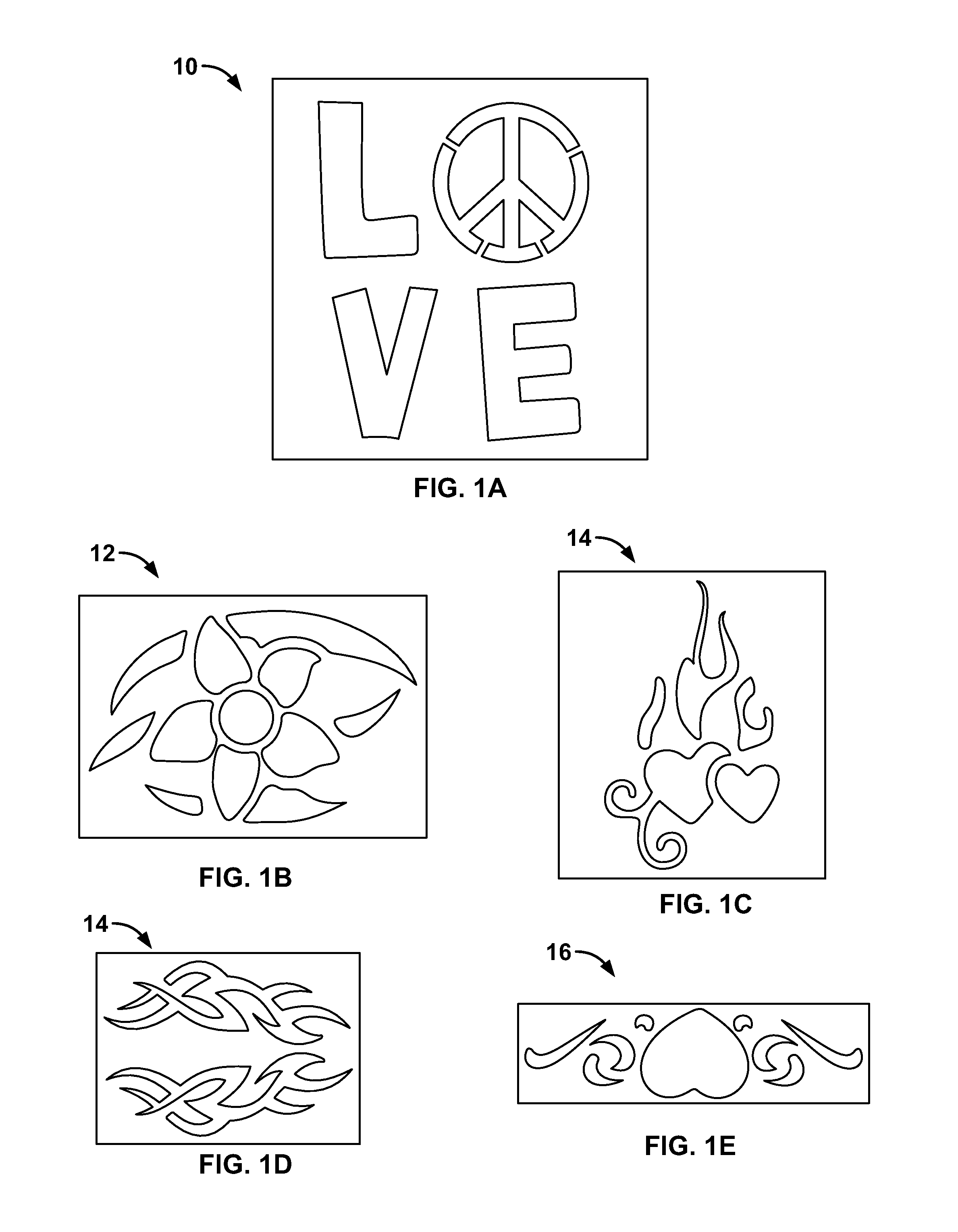 Method and apparatus for creating artistic temporary designs