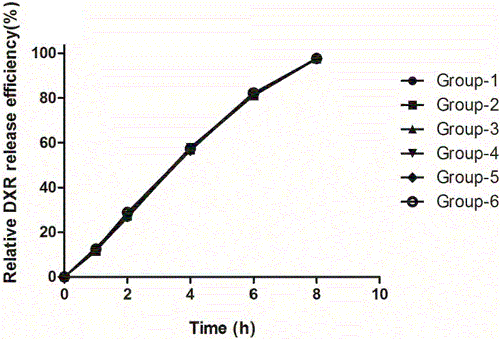 External release testing method of liposome medicaments prepared by pH gradient active drug loading method