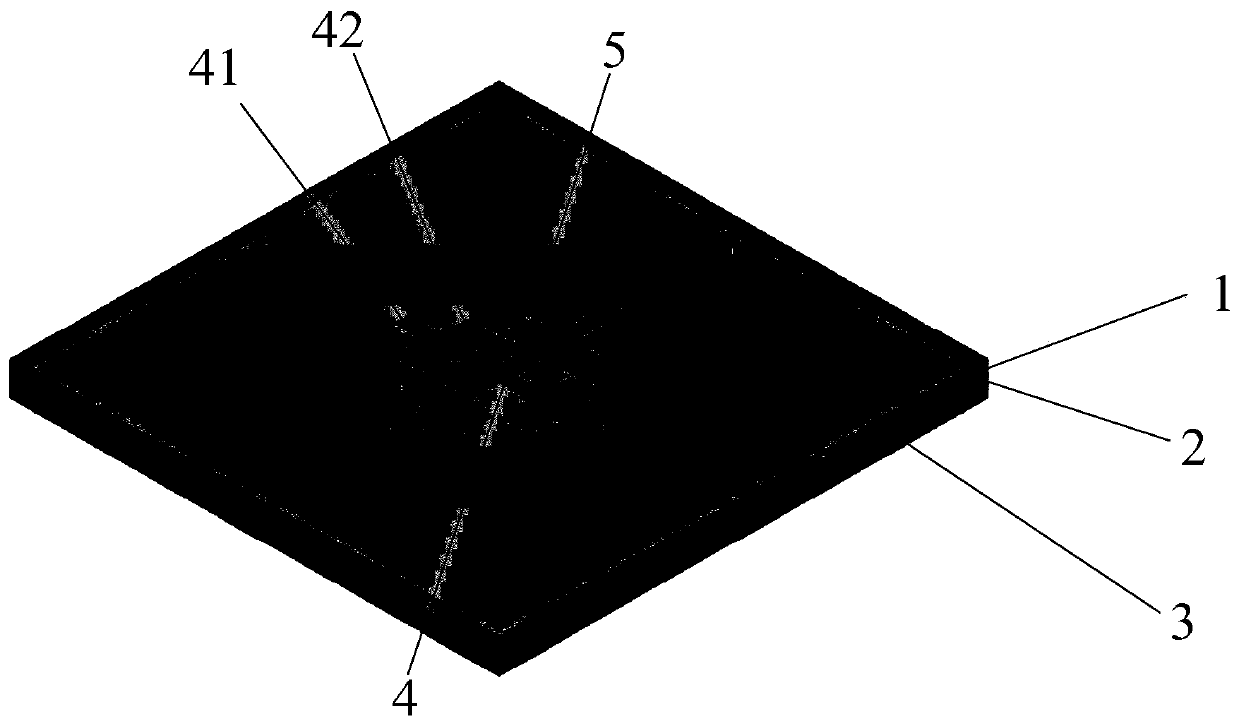 Frequency selection surface structure applied to 5G communication and unit structure thereof