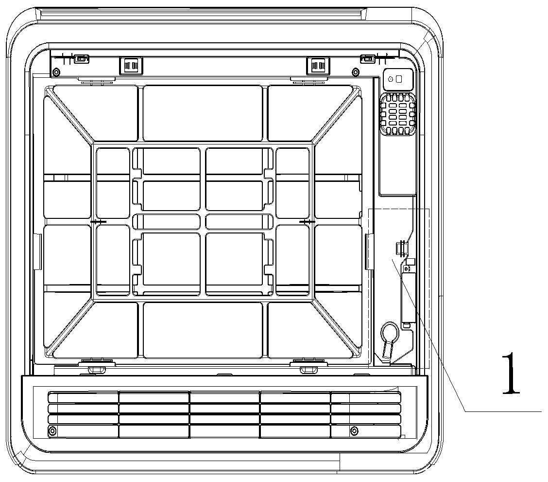 Water guide structure of air conditioner panel