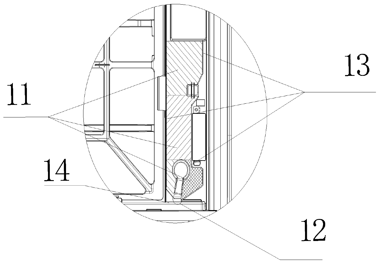 Water guide structure of air conditioner panel