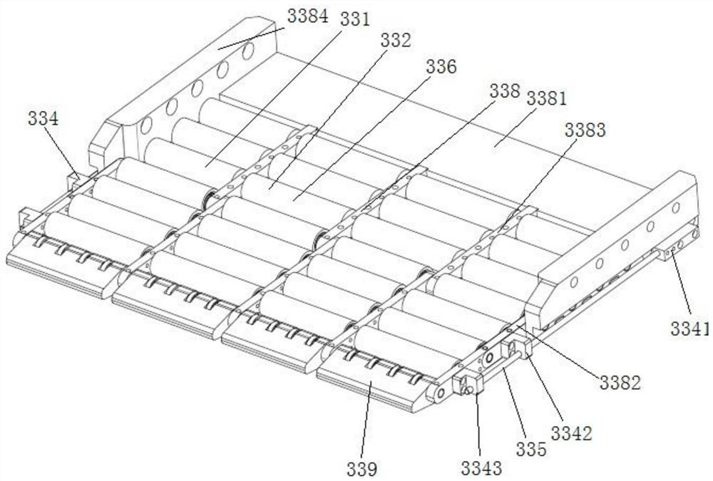 A vehicle handling robot with inner forks that simultaneously moves forks