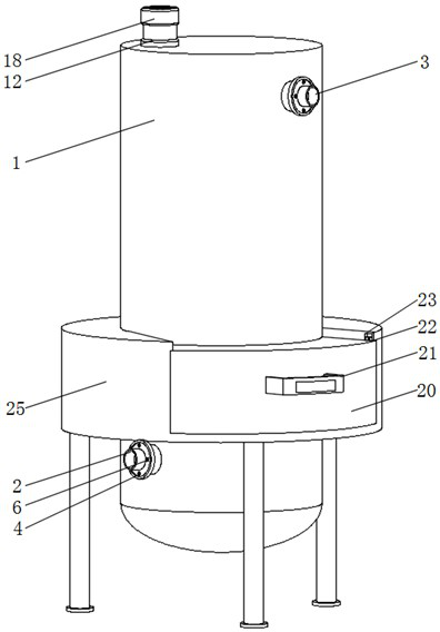 Device for removing ammonia nitrogen in coking sewage