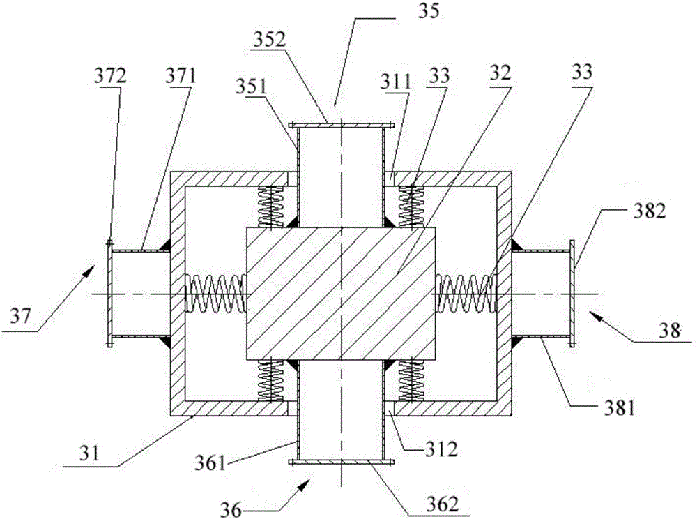 Dynamic regulation and control system and method for bidirectional steel supporting structure