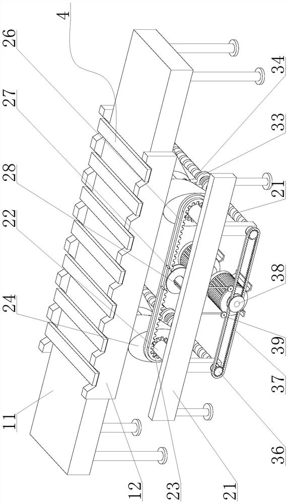 Stepping type feeding mechanism capable of adjusting feeding distance