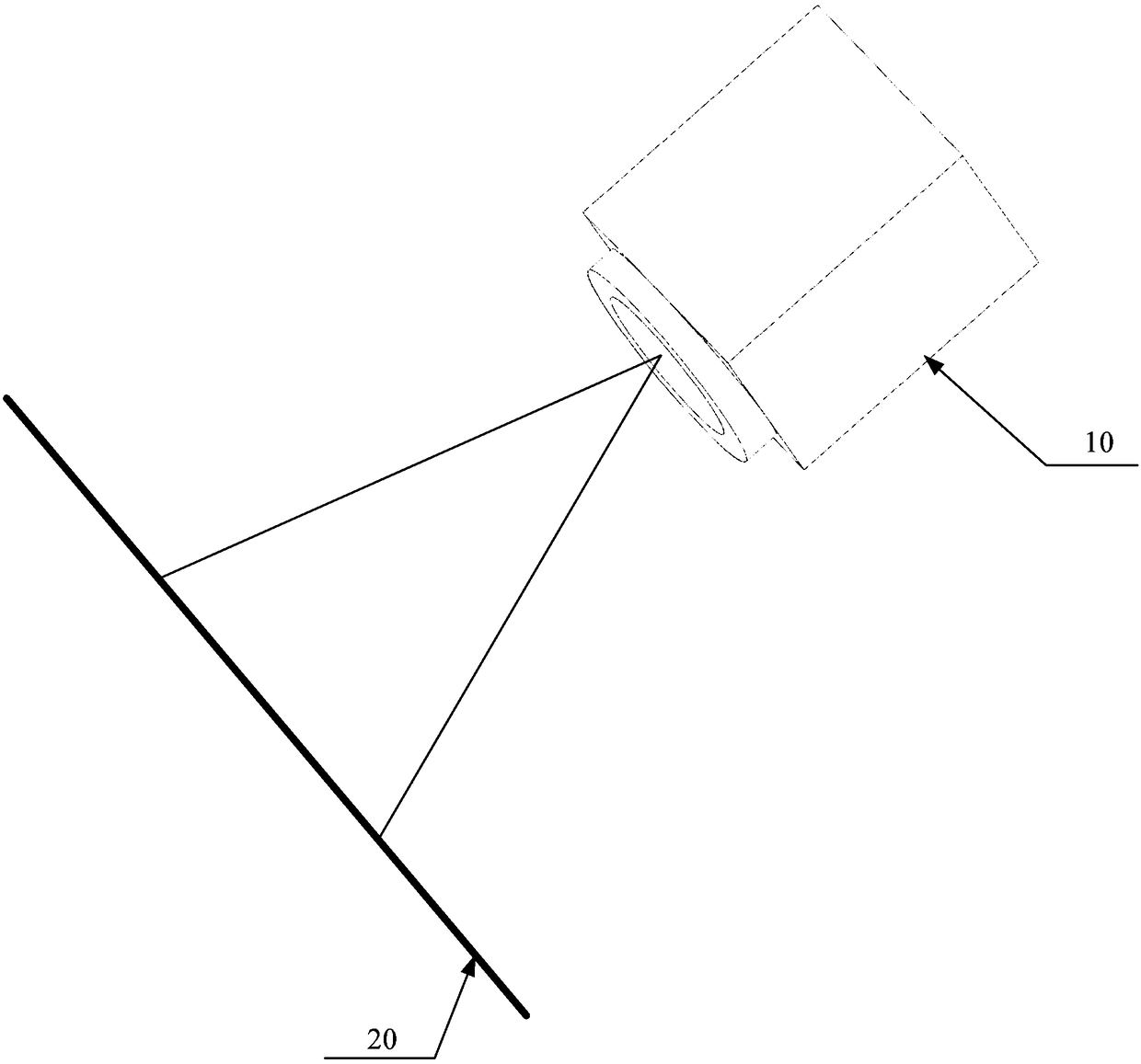 Laser projection method and laser projector