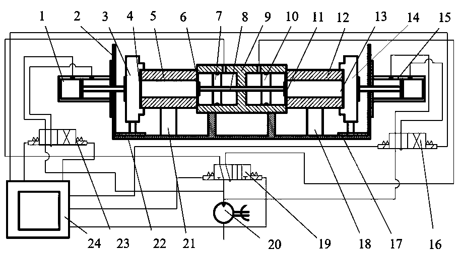 Pneumatic dual-station inner hole cavitation system and method