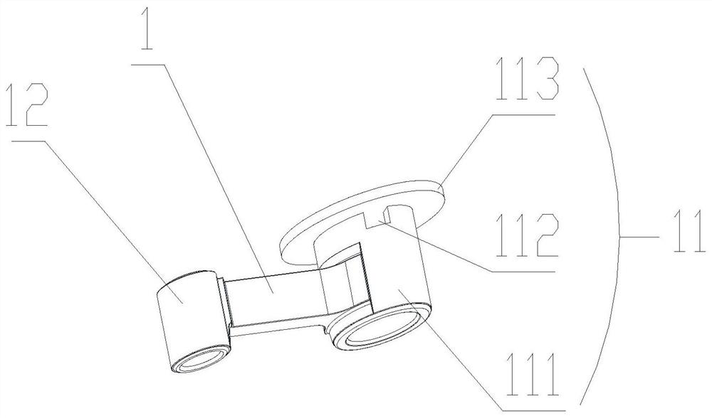 Connecting rod assembly, piston type compression mechanism and refrigerator