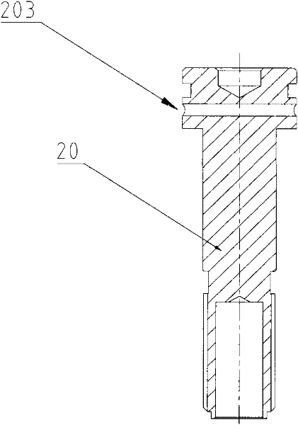 Connecting structure of steel magnet and mandrel screw rod
