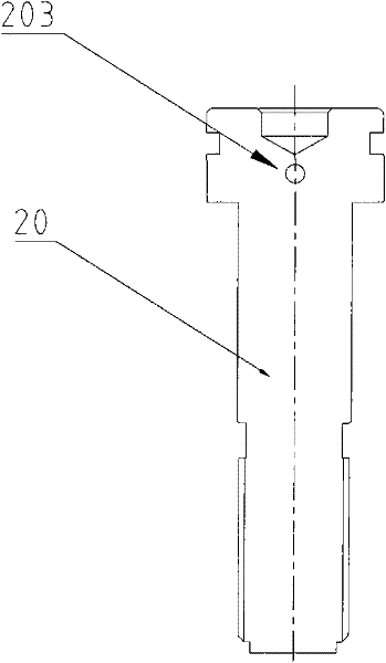 Connecting structure of steel magnet and mandrel screw rod