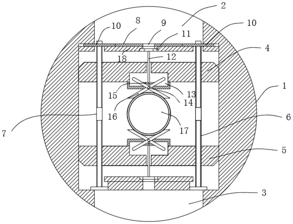 Sleeve positioning double-face machining device