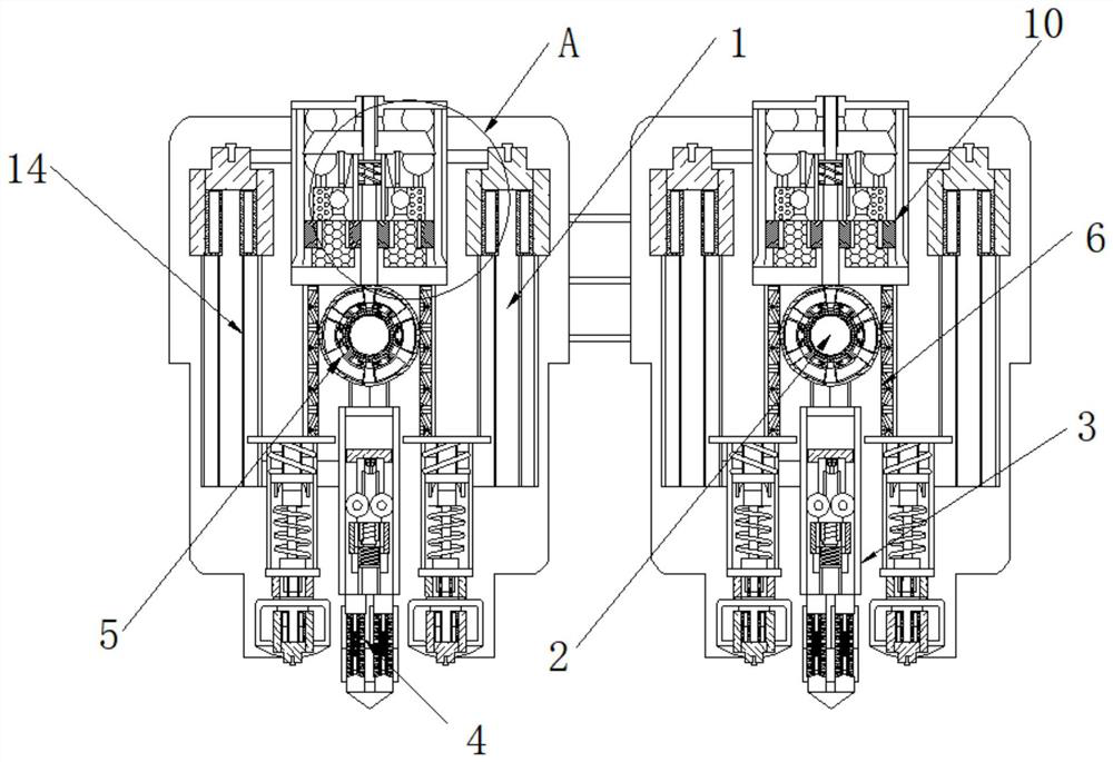 Forging equipment capable of automatically clearing debris and applicable to metal processing