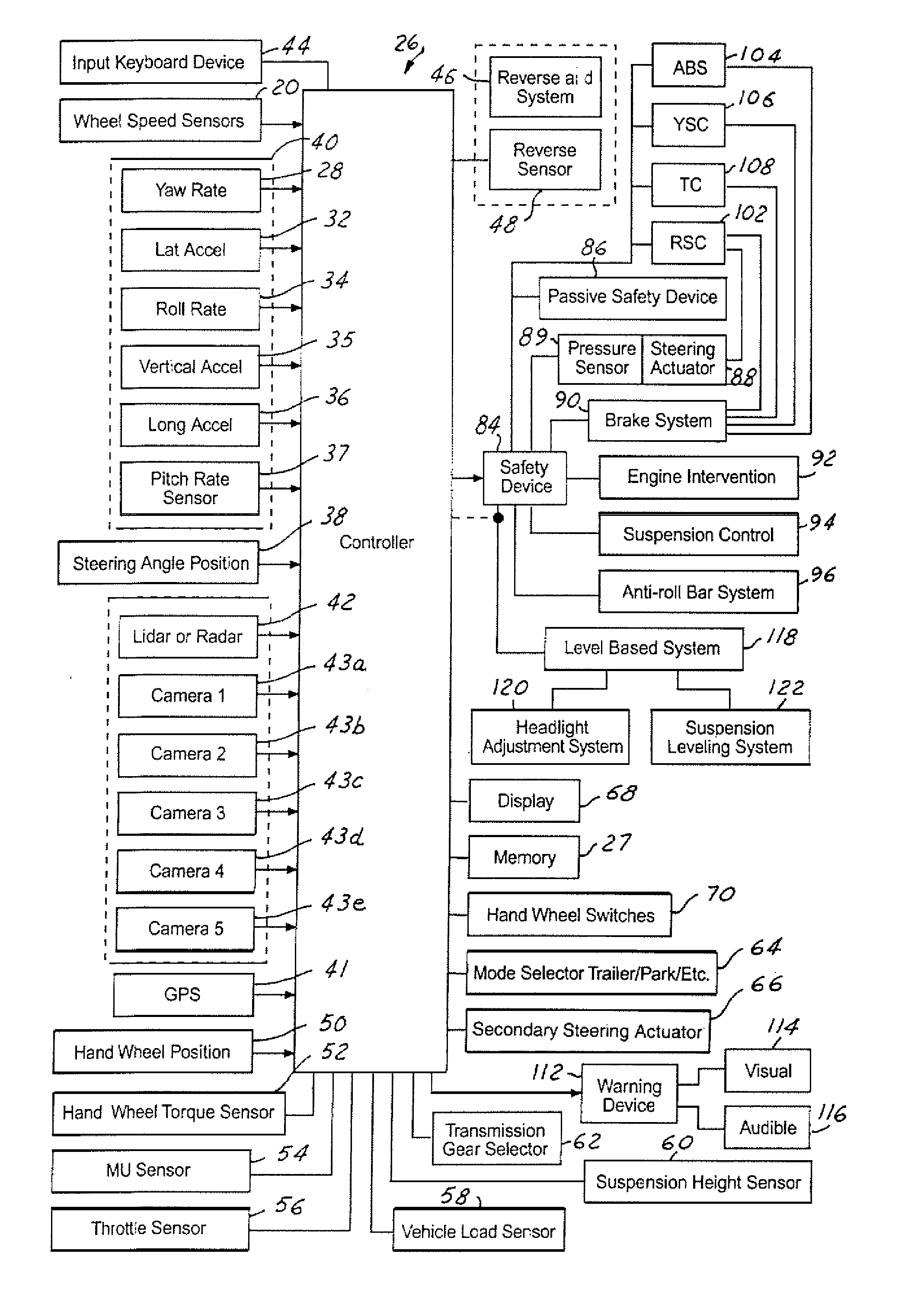 Method and apparatus for controlling a vehicle using an object detection system and brake-steer