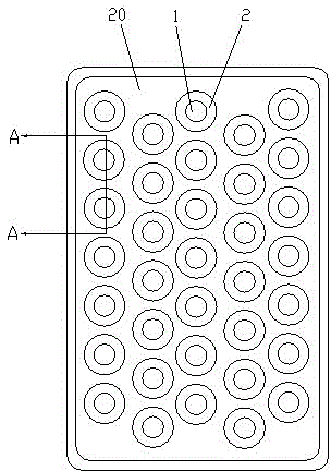 Collective packing blister tray