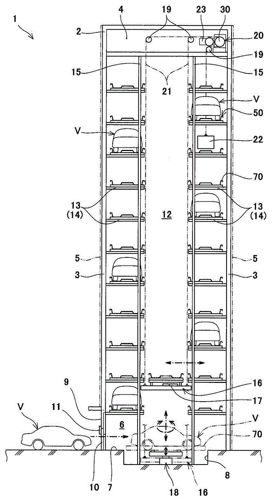 Lifting driving device and mechanical parking equipment having the same