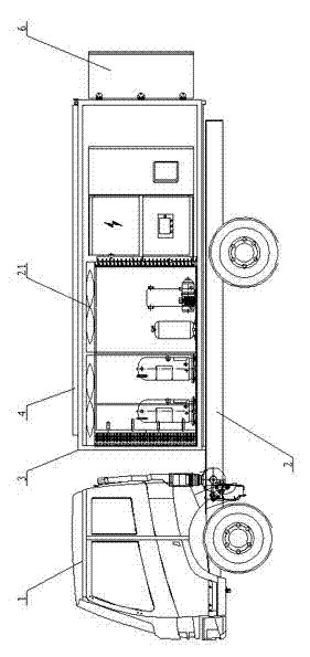 Movable-type liquid-cooling vehicle