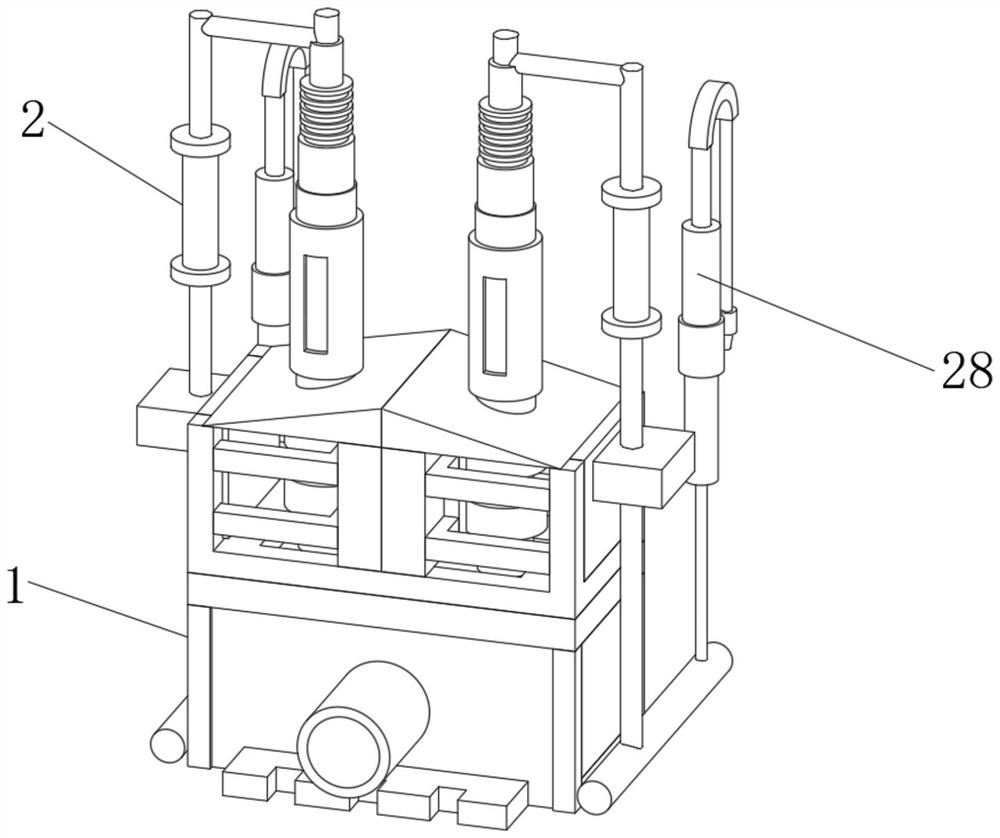 Nasal cavity flushing device for head radiotherapy