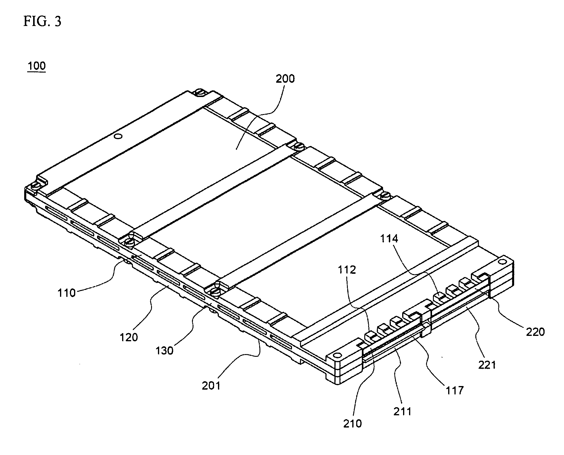 Battery cartridge-connecting system for battery module