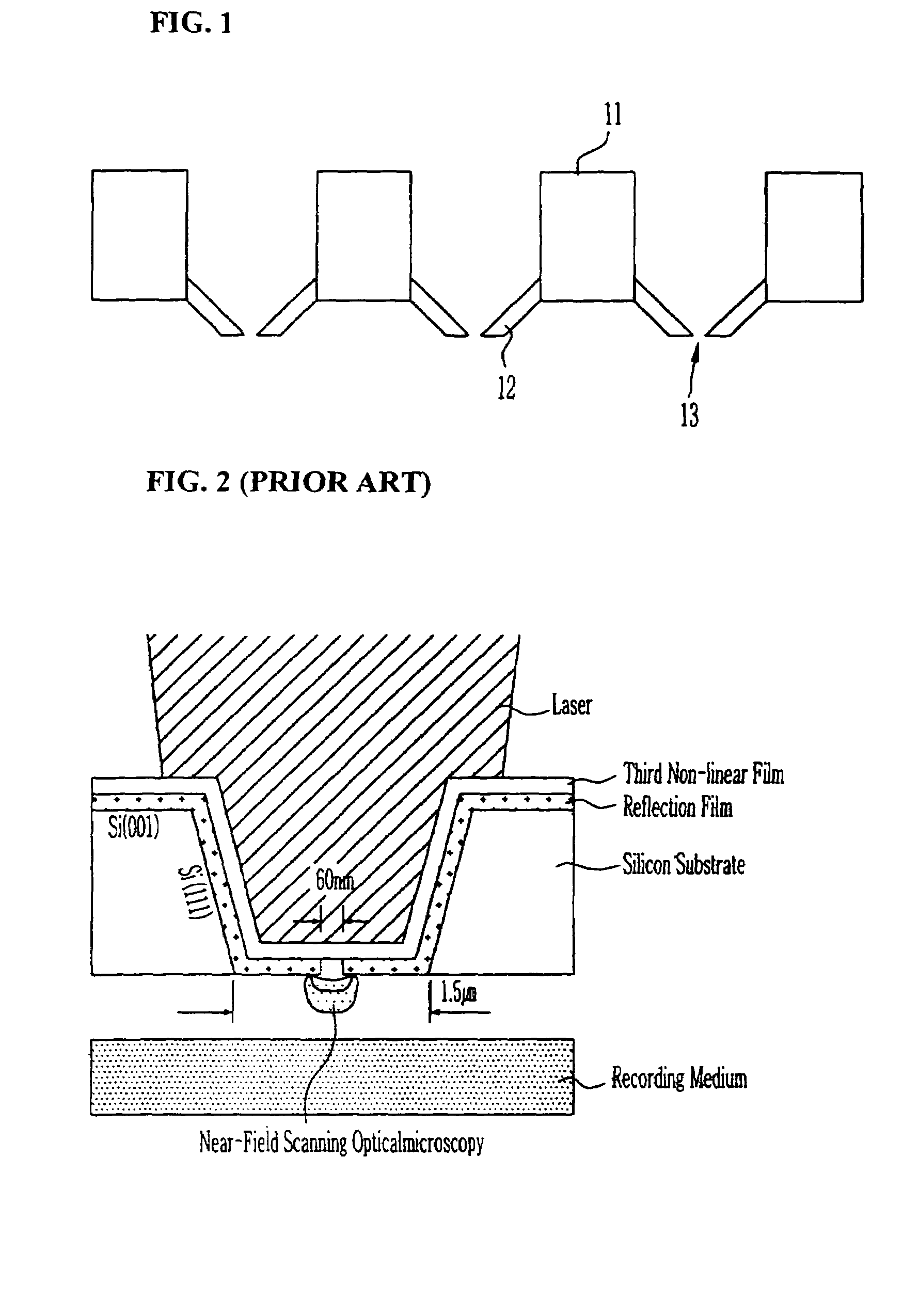 Head for recording and reading optical data and method of manufacturing the same