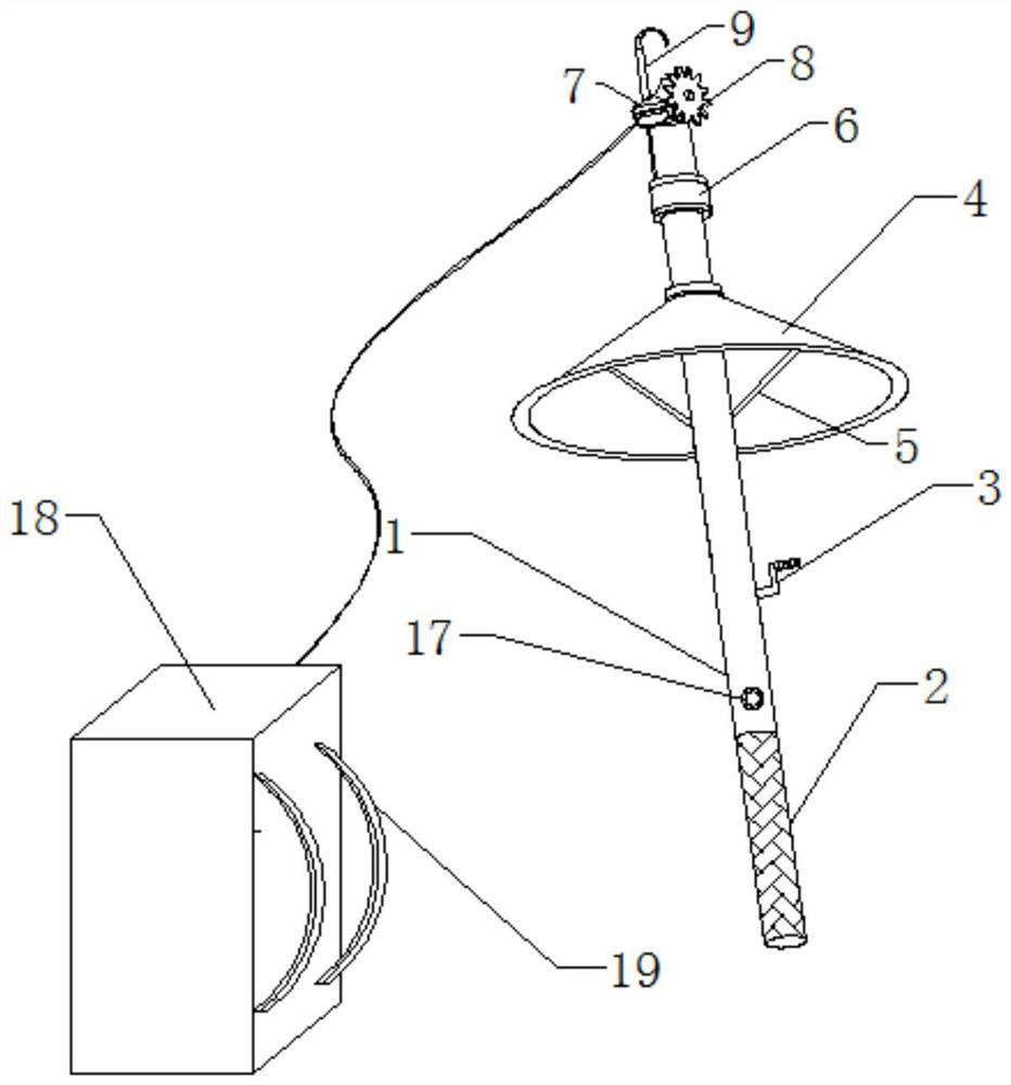 Branch trimming device for greening