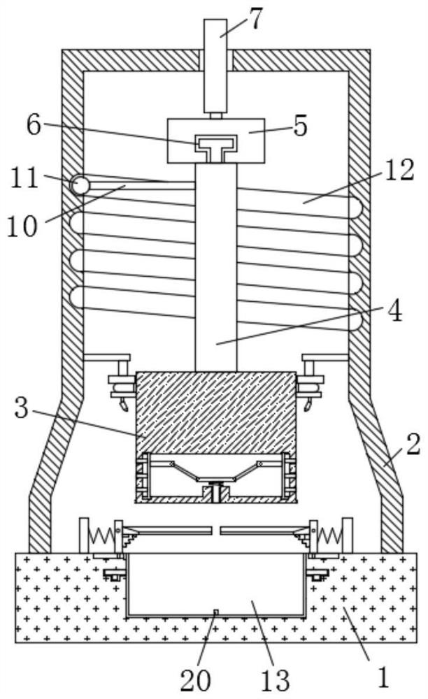 Pre-crushing device facilitating combustion of coal briquettes of industrial boiler
