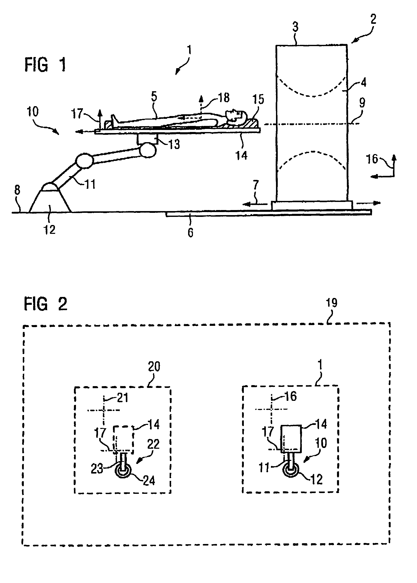 Imaging device and therapy facility having such a device