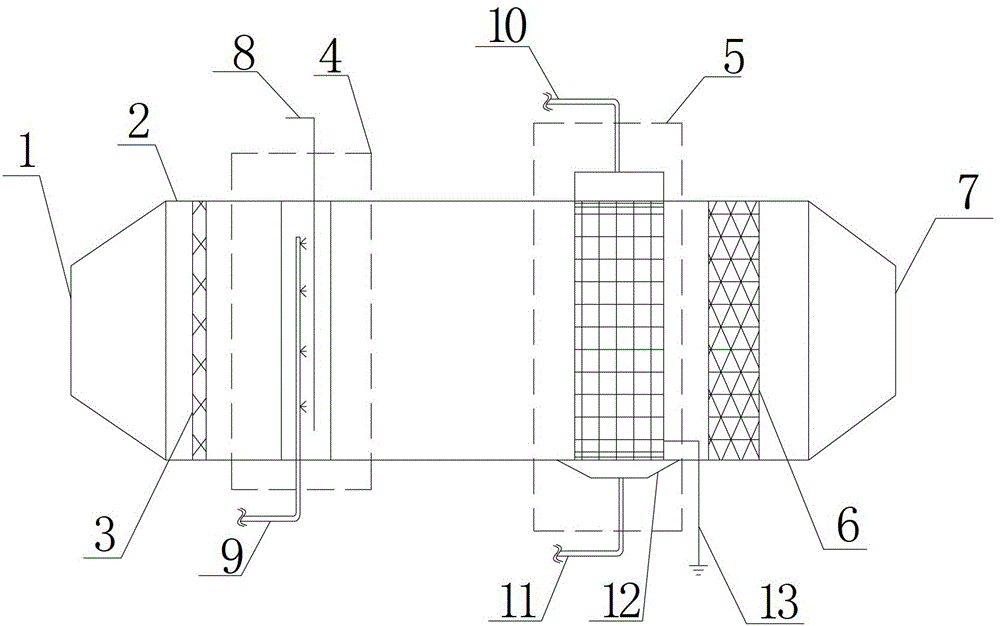 Electrostatic spraying and dust-removing system