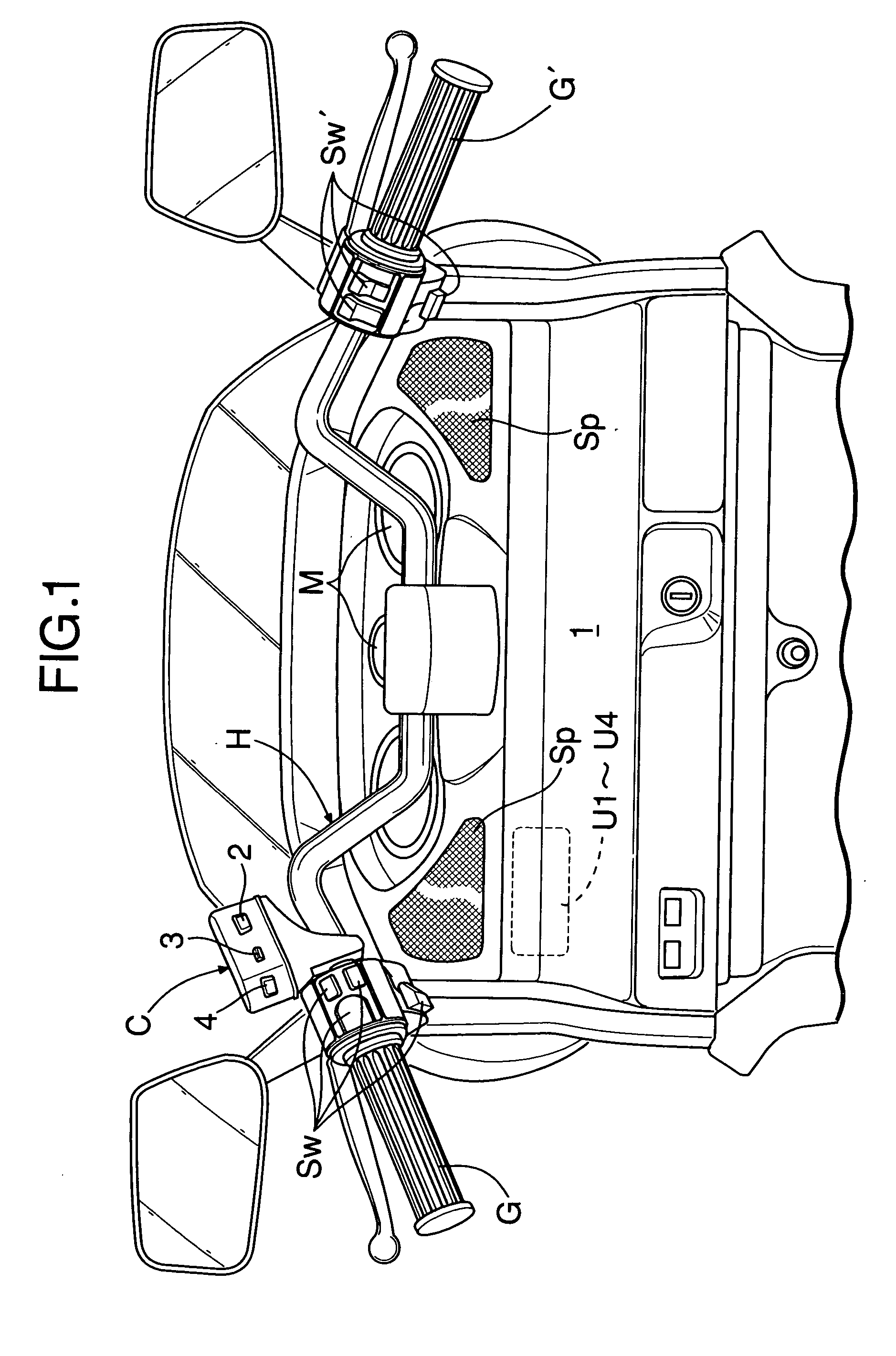 Set volume control device for on-vehicle audio system