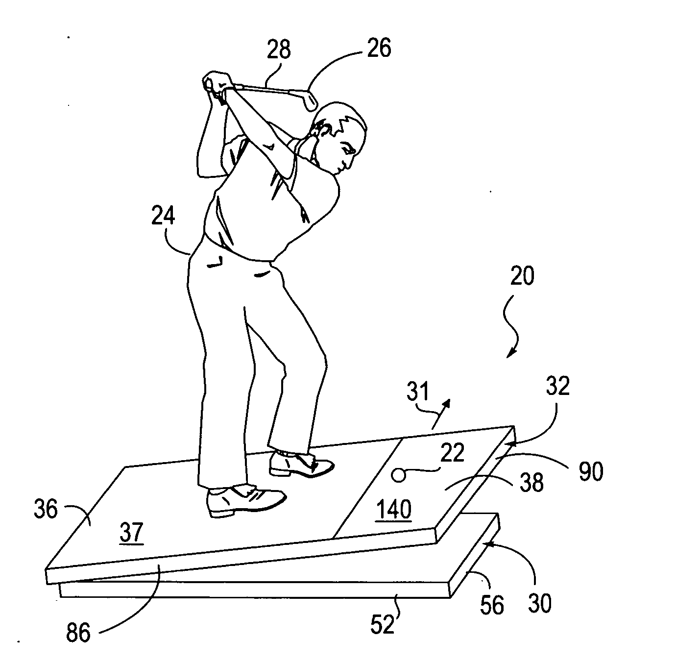 Golf swing training apparatus