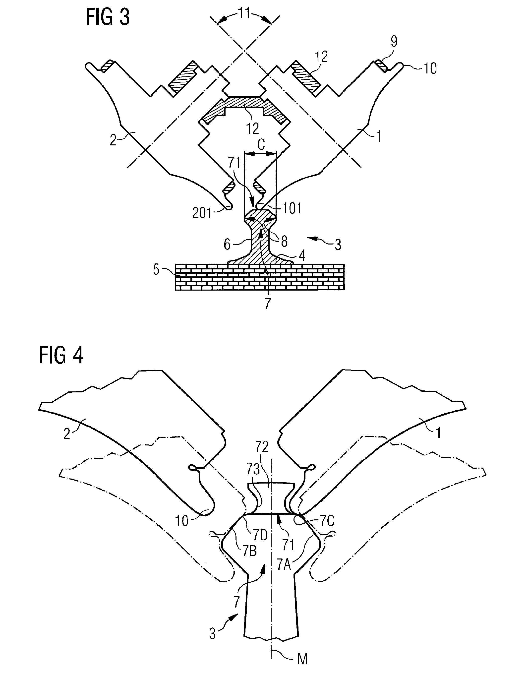 Method and device for protection against guiding loss for a guided vehicle
