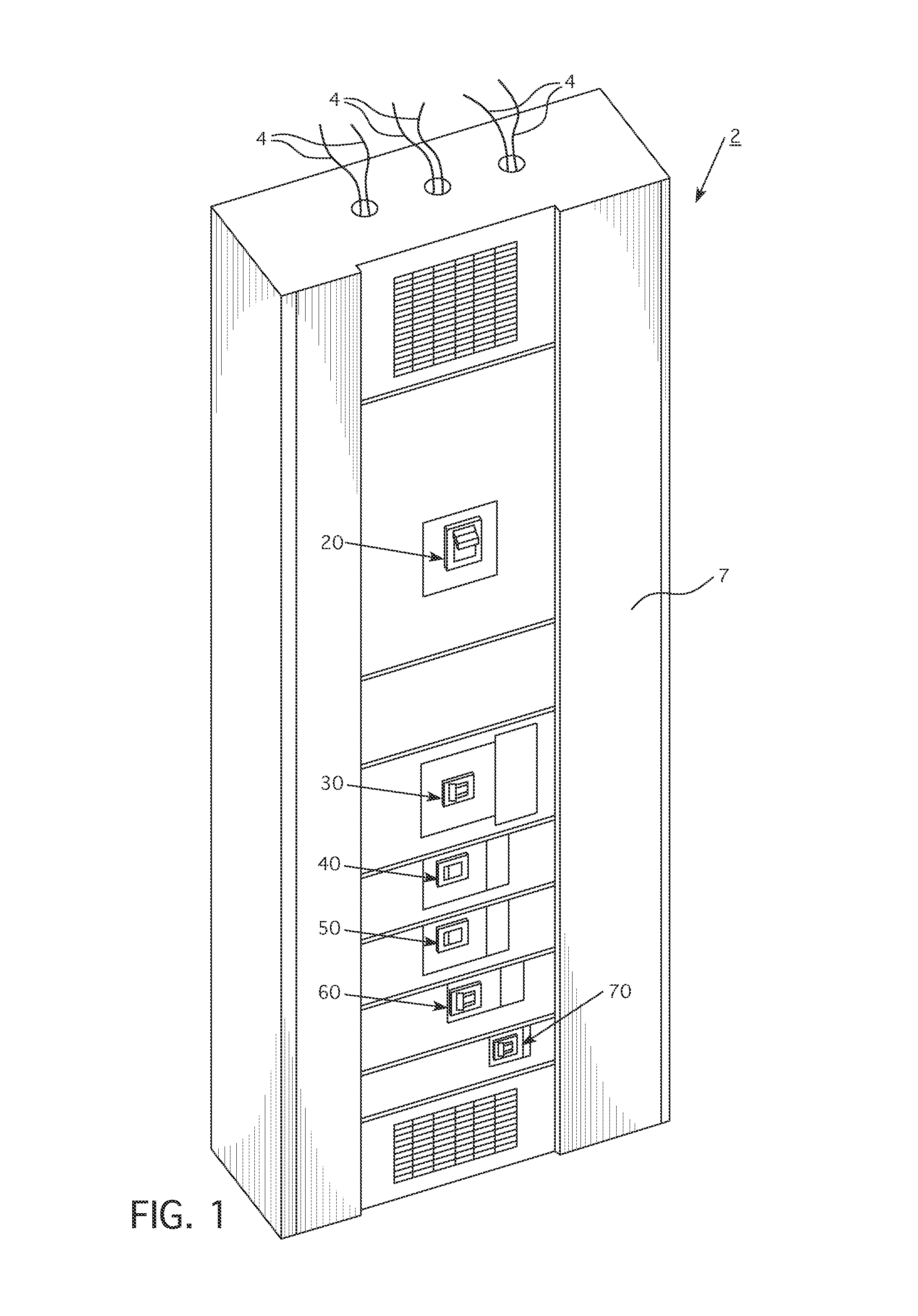 Switchboard for power distribution system