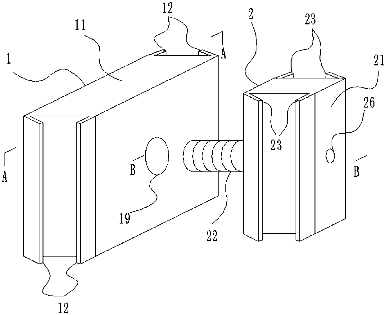 A kind of cross-connected double-layer plate assembly and its manufacturing method