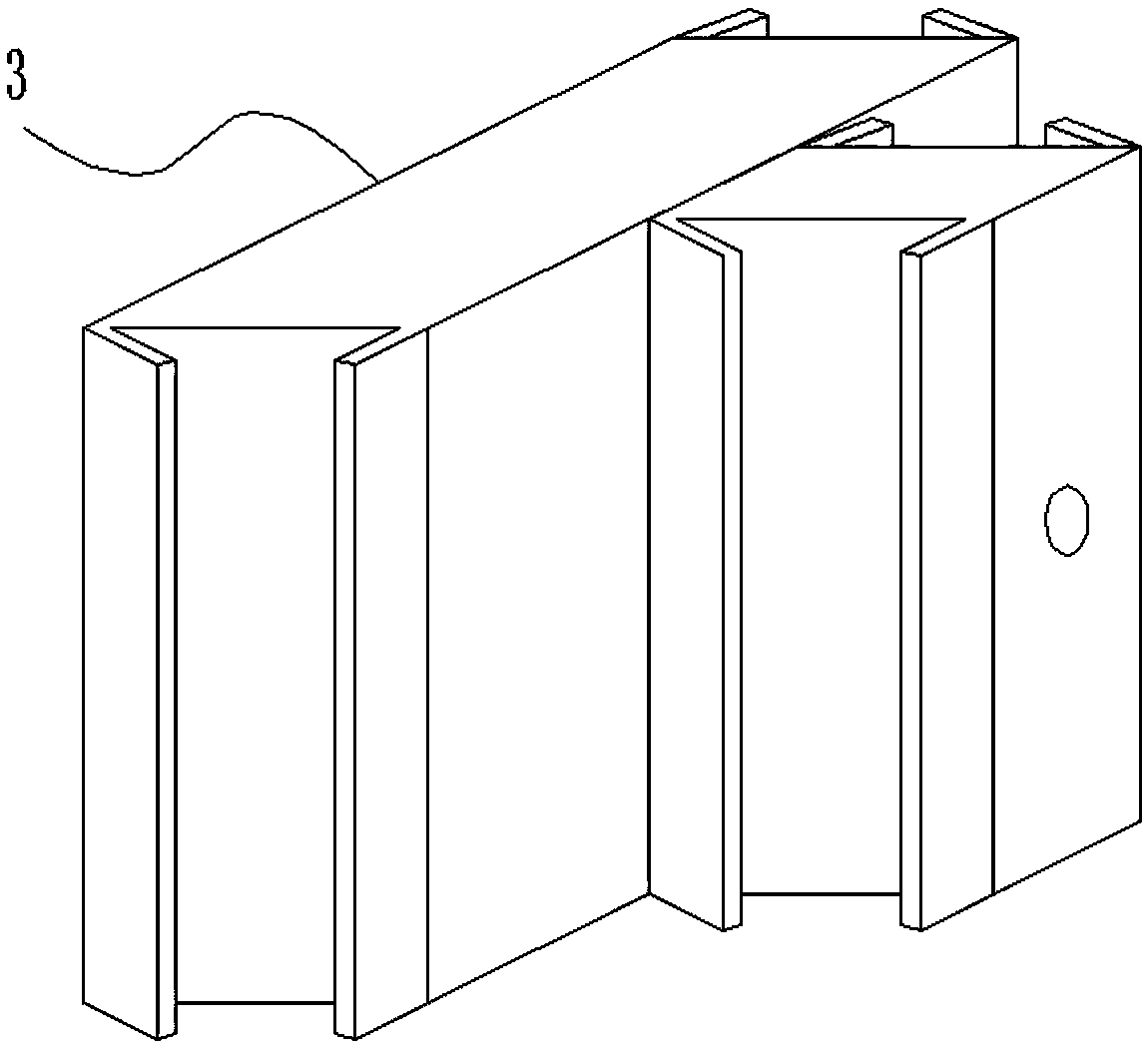 A kind of cross-connected double-layer plate assembly and its manufacturing method