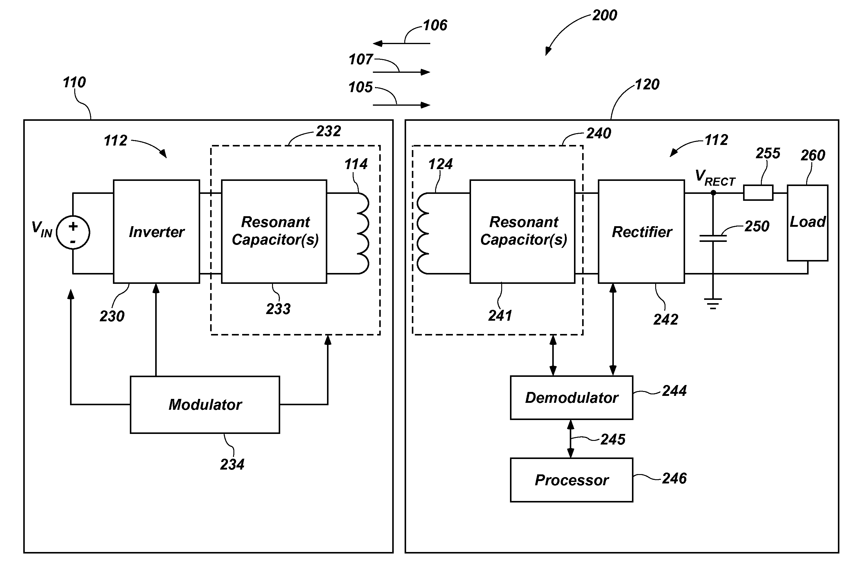 Apparatus, system, and method for back-channel communication in an inductive wireless power transfer system