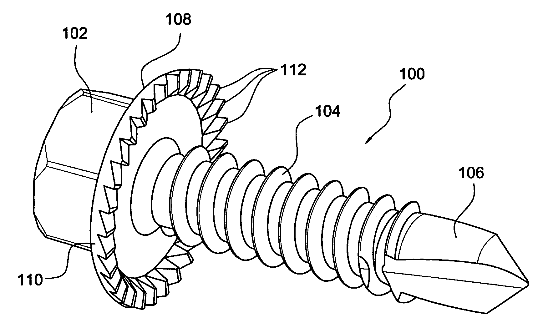 Self-counterboring, screw-threaded headed fastener with enlarged flanged portion or wings having cutting teeth thereon, and cutting wrench/screw gun sockets