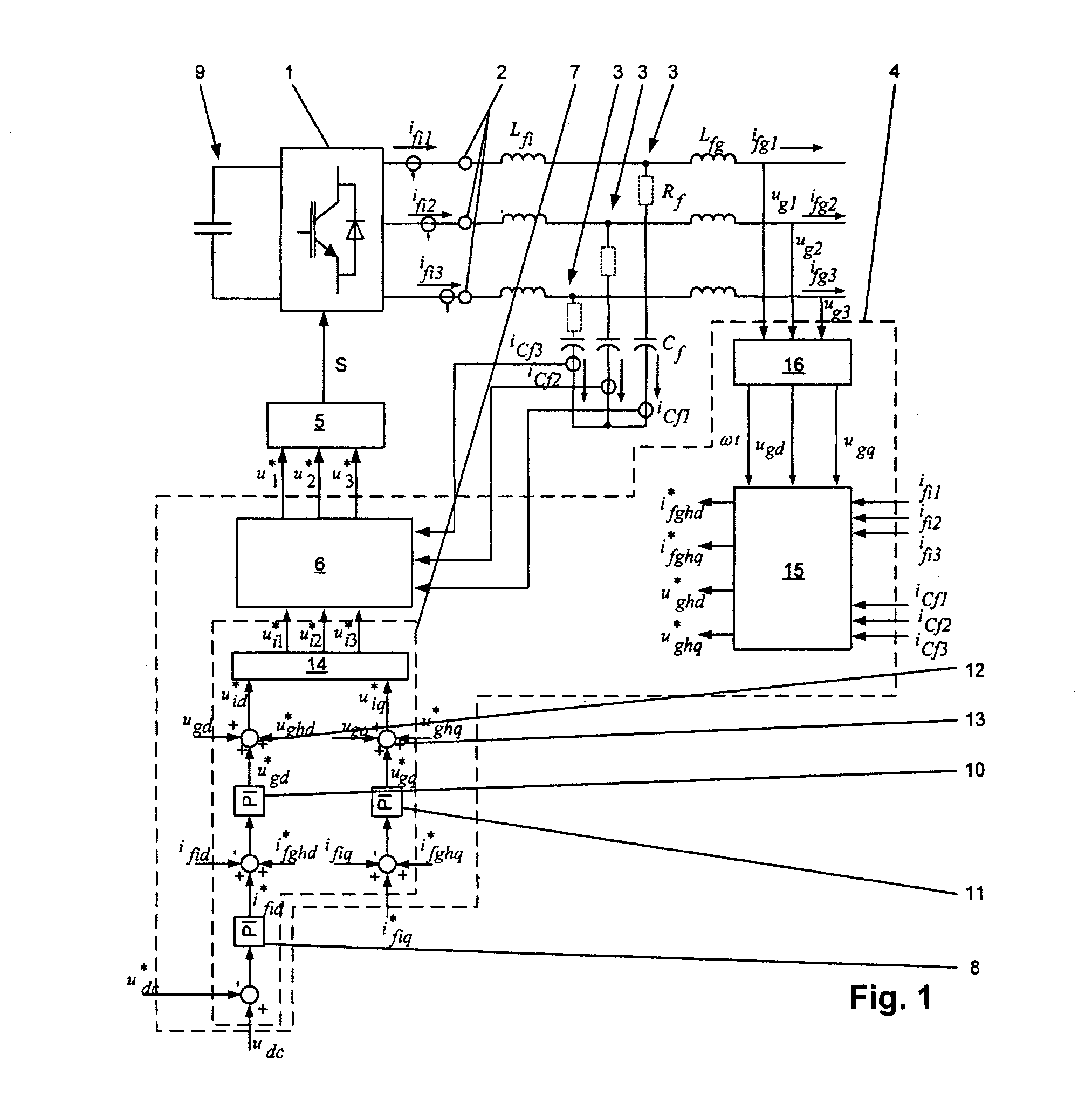 Method for operation of a converter circuit, as well as an apparatus for carrying out the method