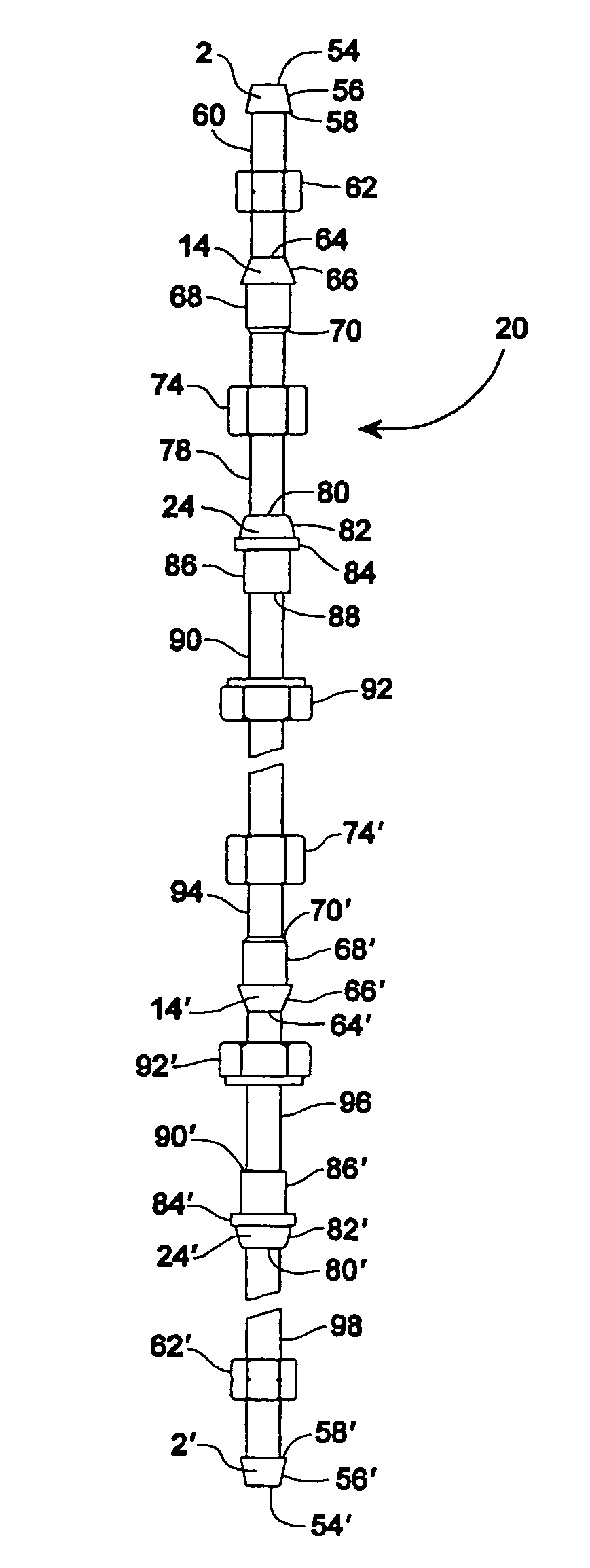 Universal connector tubing