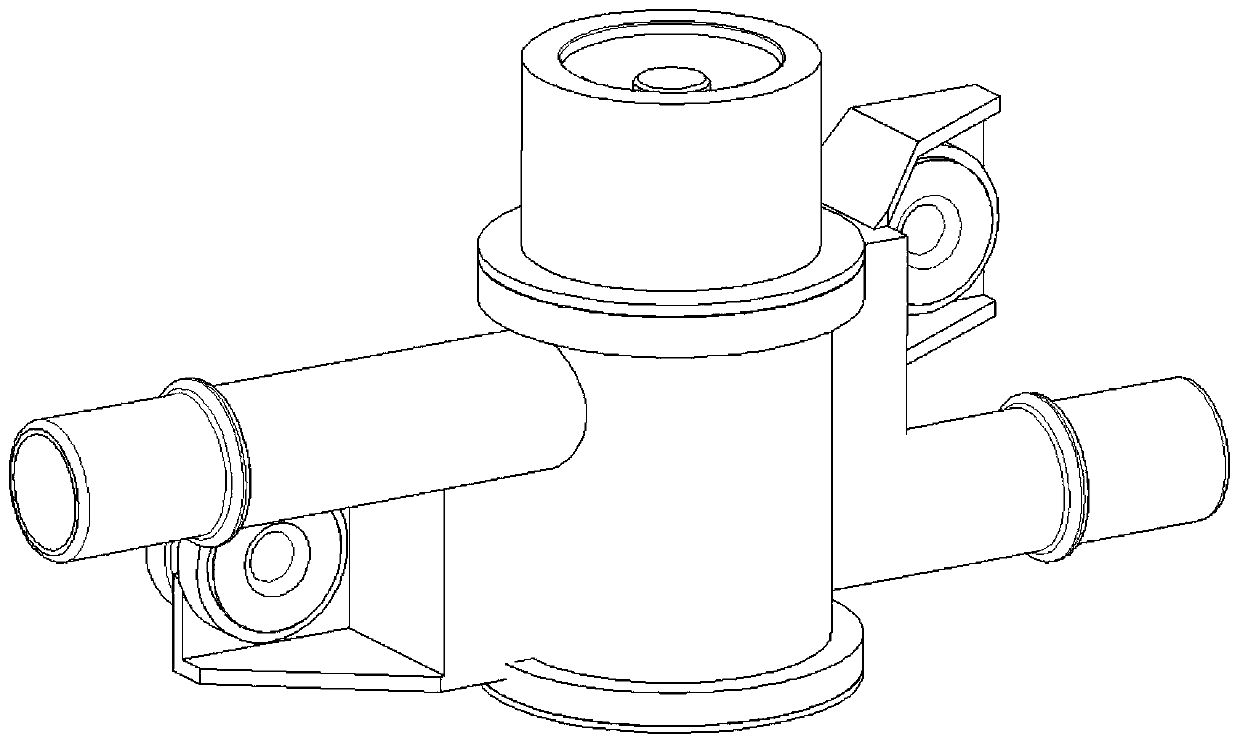 Integrated oil tank isolation valve