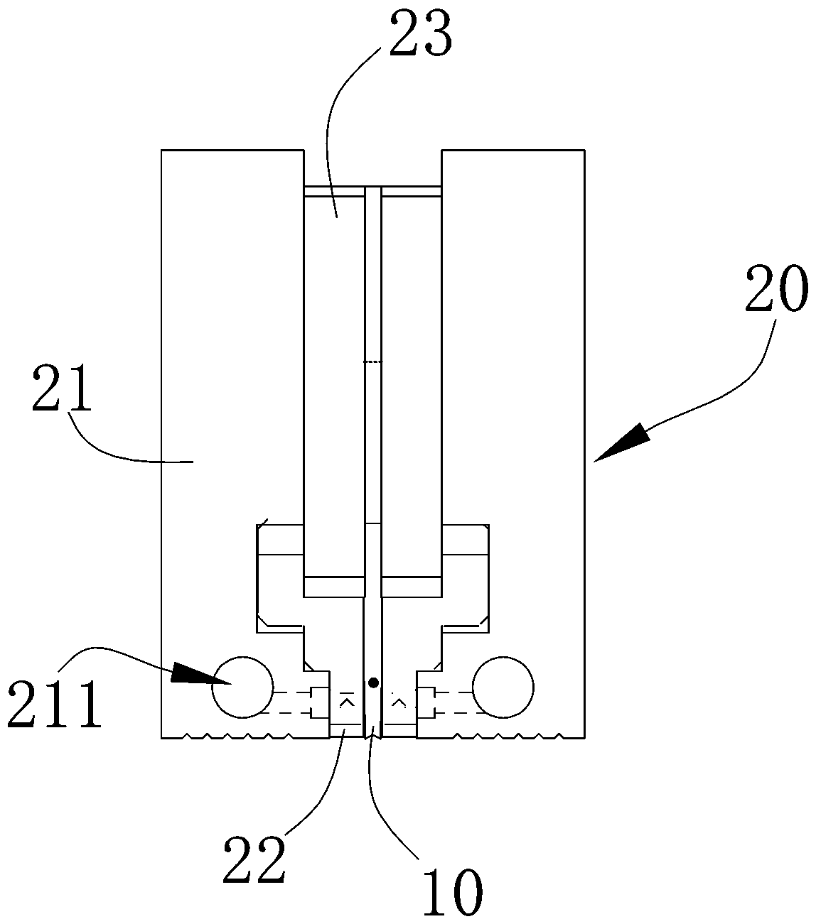 A punching chain upper die