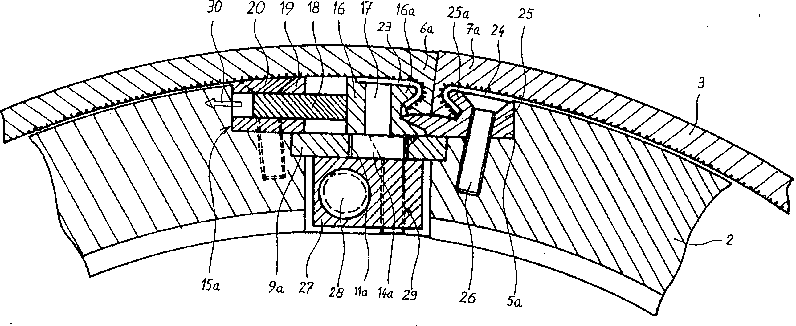 Device for mounting and take-down mould covering device of rotation cutting anvil cylinder