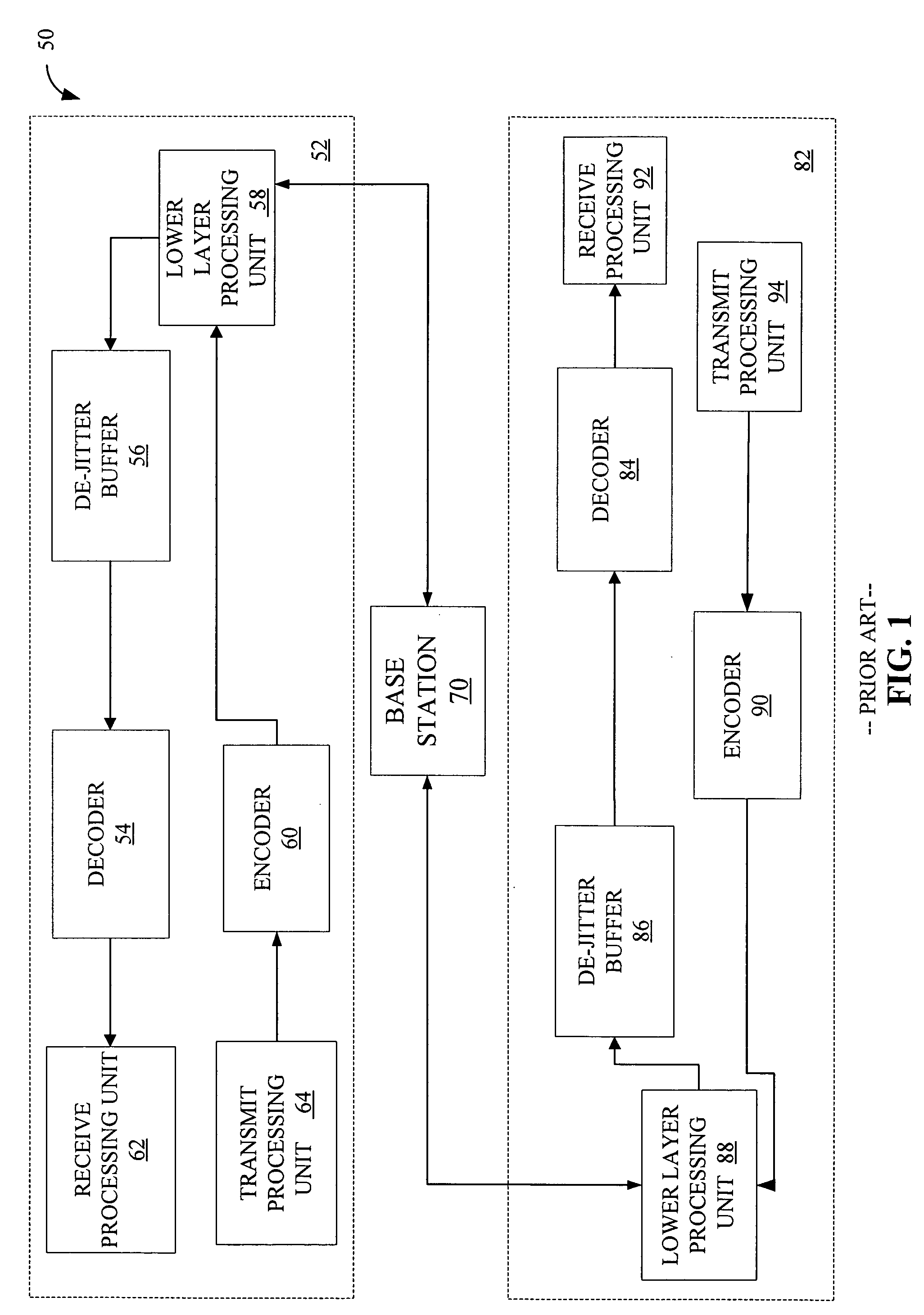 Method and apparatus for processing packetized data in a wireless communication system